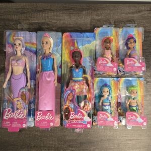 Barbie Dreamtopia Mermaid Doll Set - Pink, Blue, Purple